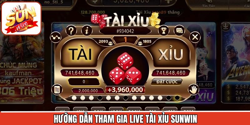 Quy trình tham gia Live tài xỉu Sunwin