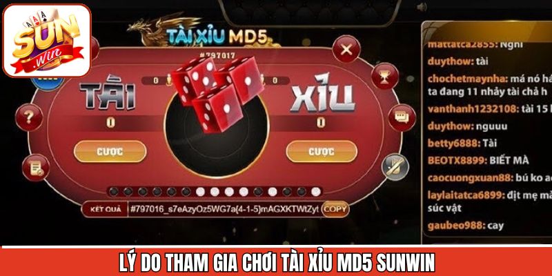 Một số ưu điểm nổi bật trong tài xỉu MD5 Sunwin hiện nay